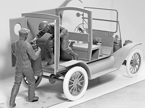 Modelo plástico vehículo entrega gasolina 1:24 miniatura 6