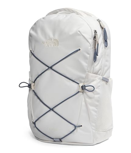 Image of The North Face Women's Jester Everyday Laptop Backpack - Commuter Travel Bag, Laptop Sleeve, Water-Repellent, White Dune /Granite Grey, One Size