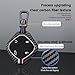 ontto Key Fob Cover Fit for Jetour Dashing X-1 Plus DTC IDM 2022 2023 2024 2025 2026 Metal and Silicone Car Key Holder Protector,Carbon Pattern Key Shell with Keychain,Blue-Red-Strips