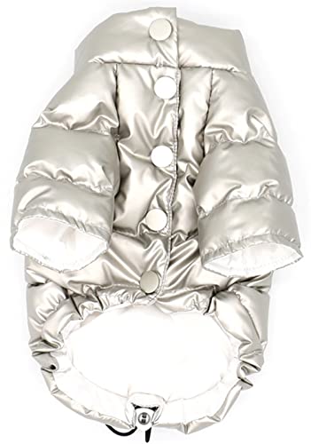 Chaqueta acolchada para perro, abrigo cálido de forro polar resistente al viento para otoño e invierno, viajes al aire libre para perros pequeños y medianos