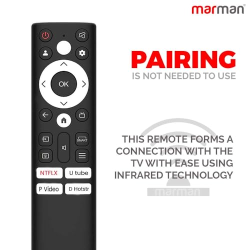 Image of marman Compatible with Acer Google Tv Remote Control Original Suitable for XL, H Pro, V, I, Super, Advanced I Series Smart FHD UHD QLED Android Television Non Voice Command and with Streaming Apps
