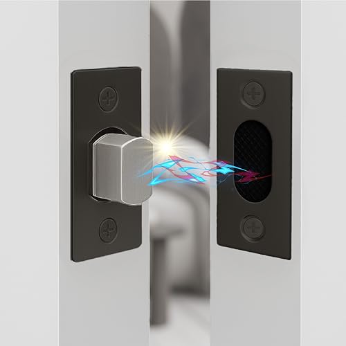 Magnetic Door Latch & Catch, Silent No-Slam, Mega Handles, Square Spindle - image 1