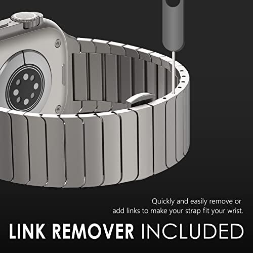 NewWays Compatible with Apple Watch Strap 38mm 40mm 41mm 42mm 44mm 45mm 46mm,Women Sparkling Bling Crystal Stainless Steel Link Bracelet Replacement Band for iwatch Series 10/9/8/7/6/5/4/3/2/1/SE