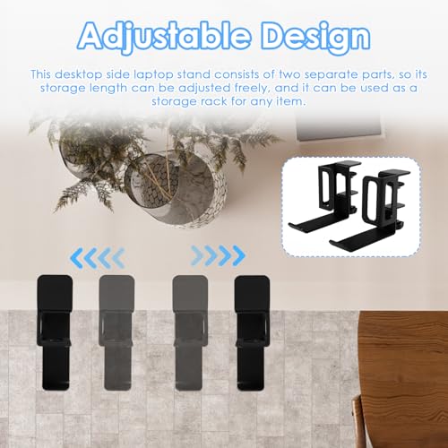 Soporte lateral vertical ajustable para laptop 2 piezas miniatura 6