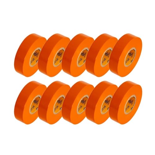 GTSE - Orange Electrical Tape 10 Rolls, 3/4in x 66ft, UL/CSA Listed