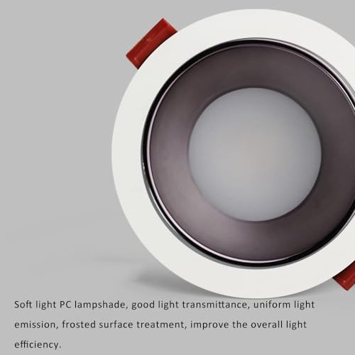 Focos LED empotrables techo 8W 4000K iluminación interior downlight pack de 2 3