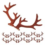 [GANAZONO] 20個ディ ーン ヘッドバンド用アクセサリーマテリアル 可愛らしい鹿角 ヘッドドレス作成用 クリスマス装飾