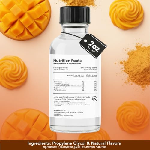 Image of Dolce Flav Mango Extract, Agua Fresca, for Drinks, 2oz
