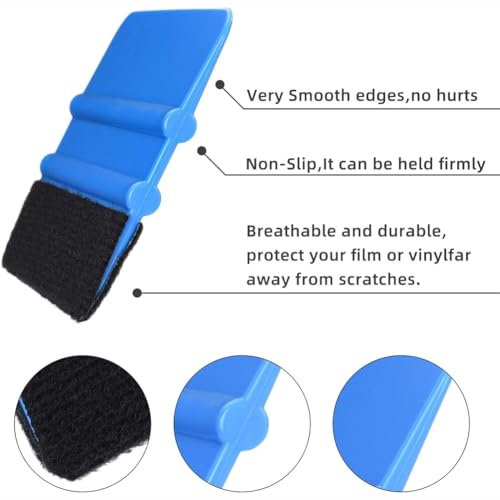 Image of Hodaqe Felt Edge Squeegee Applicator Set, 4, 5, 6 Inch