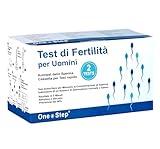 2 x One+Step Test Fertilità Maschile dello Sperma I Test dello Sperma per Uomini I Test dello Sperma I Test di fertilità uomo I Misura la concentrazione di sperma I Test Sperma rapido