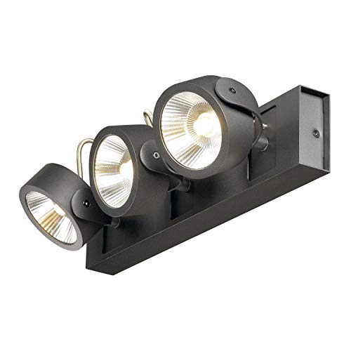 SLV lampada a plafone da parete e soffitto TEC KALU CW/faretto LED, lampada a plafone, lampada a plafone da parete, faretto da soffitto / 3000K 31W 1900lm bianco dimmerabile 60 gradi