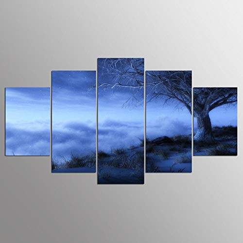 Image sur verre et toile imprimé moderne nuage pour une décoration murale raffinée
