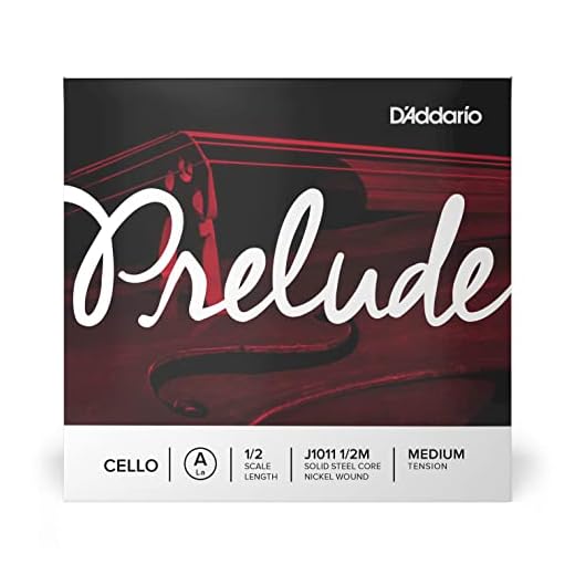 D'Addario Prelude 1/2 Scale Medium Tension Single A String for Cello