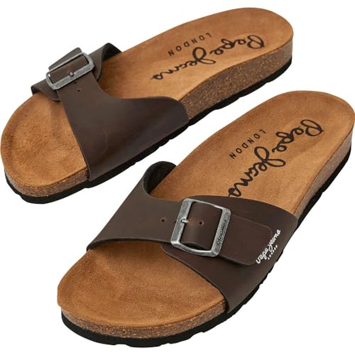 Pepe Jeans Sandalias Bio Single Kansas marrón