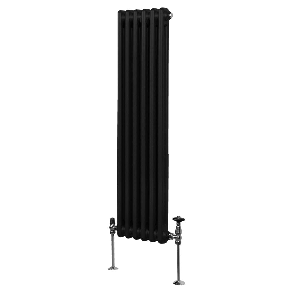 MonsterShop Traditional 2 Column Radiator1500 X 292 mmBlack from B&Q