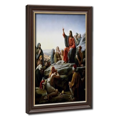 Sermon sur le Mont Carl Bloch tableau decoration murale salon cadre