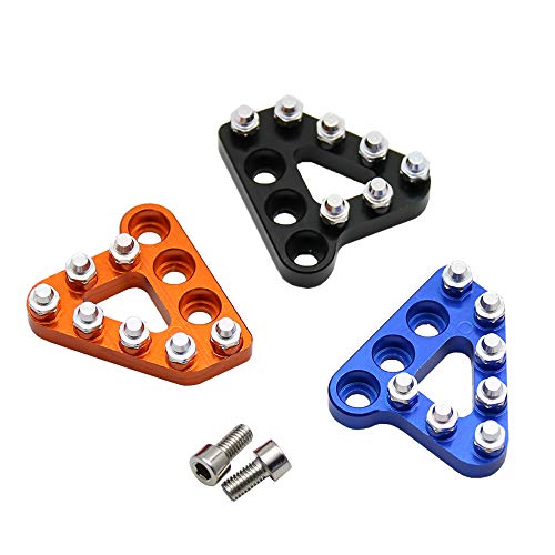 Yorten Pedal de freio traseiro passo placa de freio pastilha de freio traseiro compatível com KTM 69