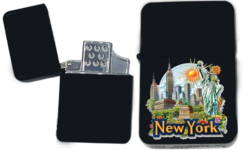 Encendedor coleccionable negro mate Gifts Infinity Estados USA