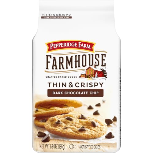 Image of Pepperidge Farm Farmhouse Thin & Crispy Dark Chocolate Chip Cookies, 6.9 Oz