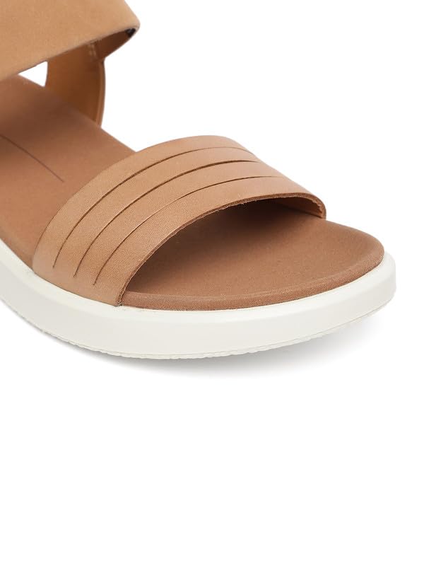 Image of ECCO Flowt Brown Women Flat Sandal