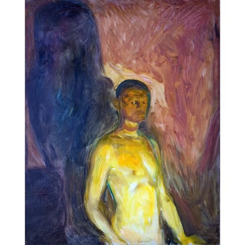 Impression Munch Autoportrait pour grand mur de salon ou bureau contemporain