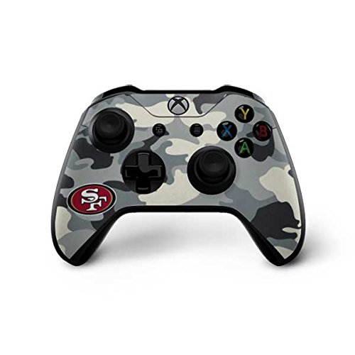 Skinit Decal Gaming Skin Compatible with Xbox One X Controller - Officially Licensed NFL San Francisco 49ers Camo Design