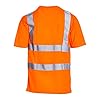 Blackrock Hi-Vis T-Shirt, Rail Spec Orange Hi Vis, High Viz T Shirt, Tshirt for Men, Work PPE, Birdseye Polyester, Breathable, Moisture-Wicking Material, Utility Safety Tops, Size 4XL #5