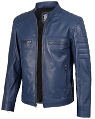 Blue - Astn Leather Jacket