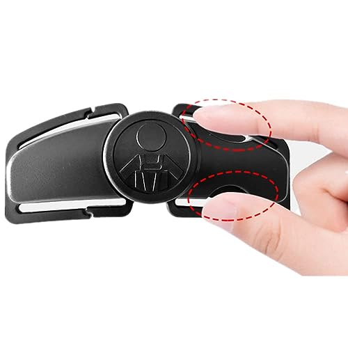 Image of Universal Child Car Seat Chest Harness Clip Universal Safer Belt Clip Buckle Lock Stroller Chest Clip Adjustable Guard for Baby and Kids (Gray)