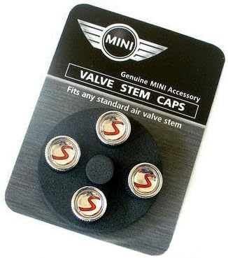 MINI Cooper S OEM Valve Stem Caps with Logo - Fits 2002-2013 Models