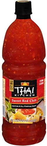 Thai Kitchen Sweet Red Chili Sauce, 33.82 oz - One 33.82 Ounce Jar of Sweet Chili Sauce, Perfect on Seafood, Wings, Vegetables, Pizza and More