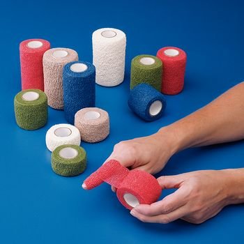Preston - 3" x 5 yd. (7.6 cm x 4.6 m) 24 rolls Tan, Latex Free (For Co-Flex Cohesive Flexible Bandage )