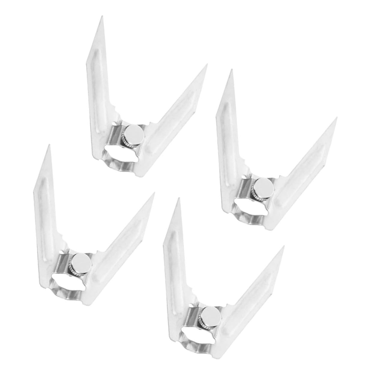 SOLUSTRE 4Pcs Stainless Steel Chicken Fork Rotisserie Meat Forks for Even Cooking Oven Air Fryer Bbq Accessories for Poultry Meat Roasting