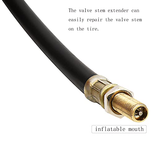 Image of HOOTO 3pcs 8.25 inch Tire Valve Extension, Flexible Extension Tire Valve Adaptor for Universal Car Truck Motorcycle Bicycle RV
