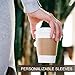 Average Joe Disposable Coffee Cups with Lids - 120 Pack - 12 Oz Paper Coffee Cups, Lids, Sleeves and Stirrers - White To Go Cups, White Lids, Blank Coffee Sleeves to Personalize - Keeps Coffee Hot