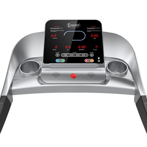 Image of Cockatoo E Series E1200 2 HP - 4 HP Peak AC Motor Semi Commercial Treadmill with Auto Incline, Max User Weight 130 Kg, Max Speed 16 Km /Hr(Free Installation Assistance)