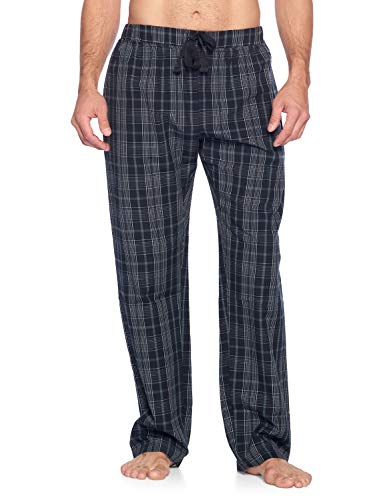 Men’s Woven Plaid Sleep Pajama Pants Long PJ Sleepwear & Loungewear Bottoms2