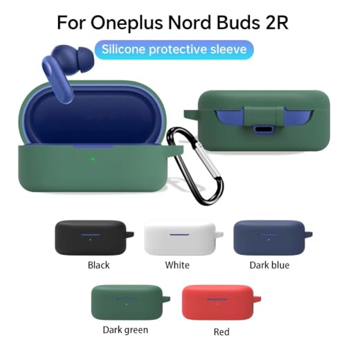 Image of Printme Compatible for Oneplus Nord 2R, Case Cover Silicone, Soft Shockproof Protective Cover with Metal Keychain [Earbuds Not Included] (Black)