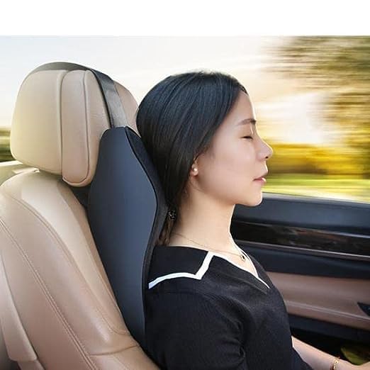 Image of Car Seat Headrest Neck Rest Cushion-Ergonomic Car Neck Pillow Durable 100% Pure Memory Foam Carseat Neck Support-Comfty Seat Back Pillows for Back Pain Relief(Pack of 1,Multicolor)
