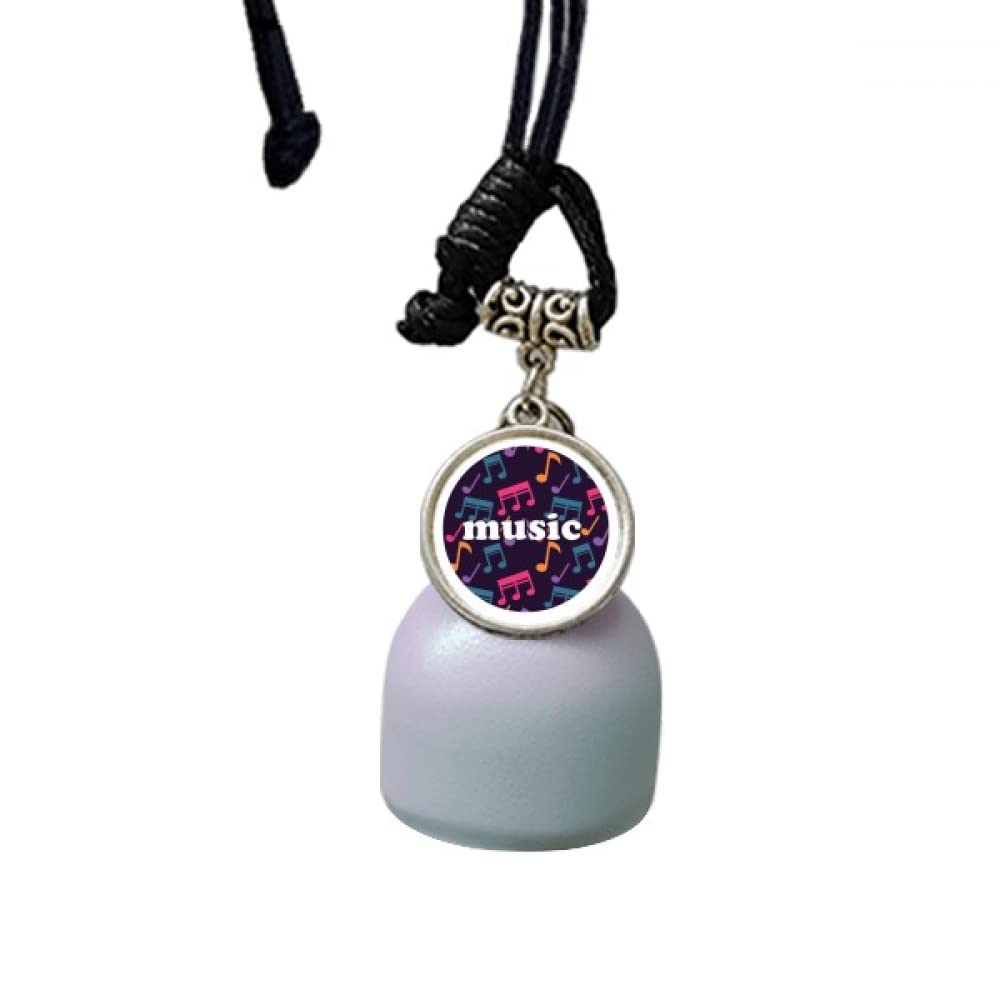 Pendentif de voiture notes de musique colorées cadeau idéal pour musicien