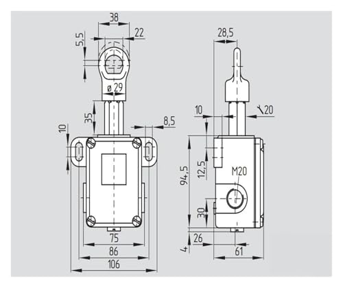 Interruptor de tiro TQ441-01/01YUER-1572 de alta resistencia mecánica 2