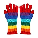 Design Inspiré de l'Arc-en-: Conçus avec un motif à rayures dégradées et des coutures de couleur contrastée, ces s de tricot offrent une esthétique arc-en-vibrante qui le moral durant les hivers moroses. Parfaits pour les passionnés de tricot recherchant à la fois le style et la bonne humeur par temps froid.