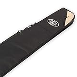 Jonny 8 Ball Baize Master LONG LUXURY THICK PADDED 3pc Cue Case for 3/4 JOINT Snooker Cue & Extension