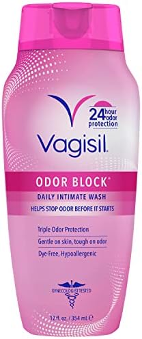 Vagisil Odor Block Daily Intimate Feminine Wash for Women, Gynecologist Tested, 12 Ounce (Packaging May Vary)