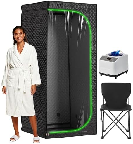 Steam Sauna Tent for Home with Transparent Door, Portable Indoor ...