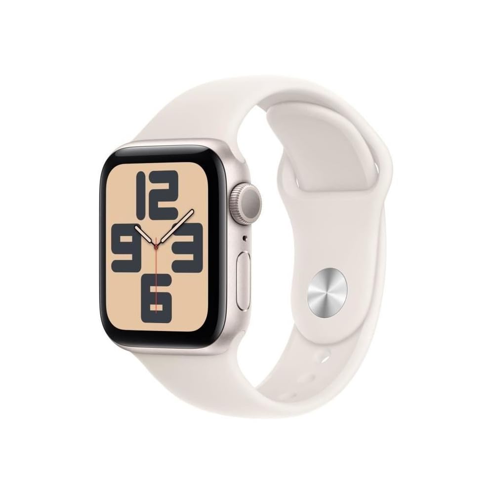 Apple Watch SE 40 mm GPS Montre connectée avec Boîtier en Aluminium lumière stellaire et - Guide 360