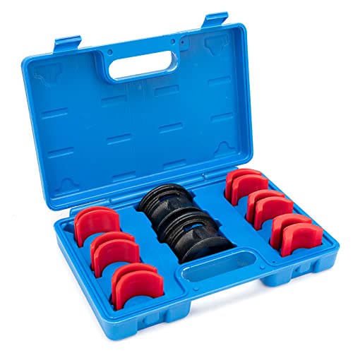 MiKaFex 14PC Motorcycle Bike Fork Seal Driver Tool Kit for 35mm 36mm 40mm 41mm 42mm 43mm 45mm 46mm 47mm 48mm 49mm 50mm