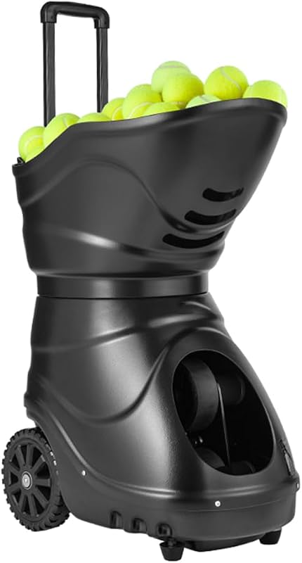 Máquina de pelotas de tenis y pádel: portátil, equipo de entrenamiento con control remoto de programación inteligente de 35 puntos, velocidad y giro ajustables, alta capacidad, ideal para principiantes y profesionales