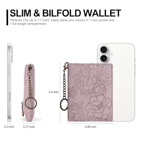Image of FALAN MULE Small Wallets Woman Slim RFID Blocking Mini Credit Card Holder