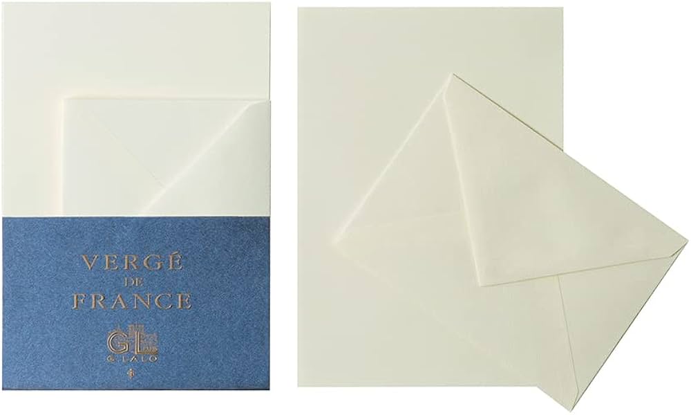 Amazon.co.jp: G.Lalo ヴェルジェ・ド・フランス レターセット 封筒5枚